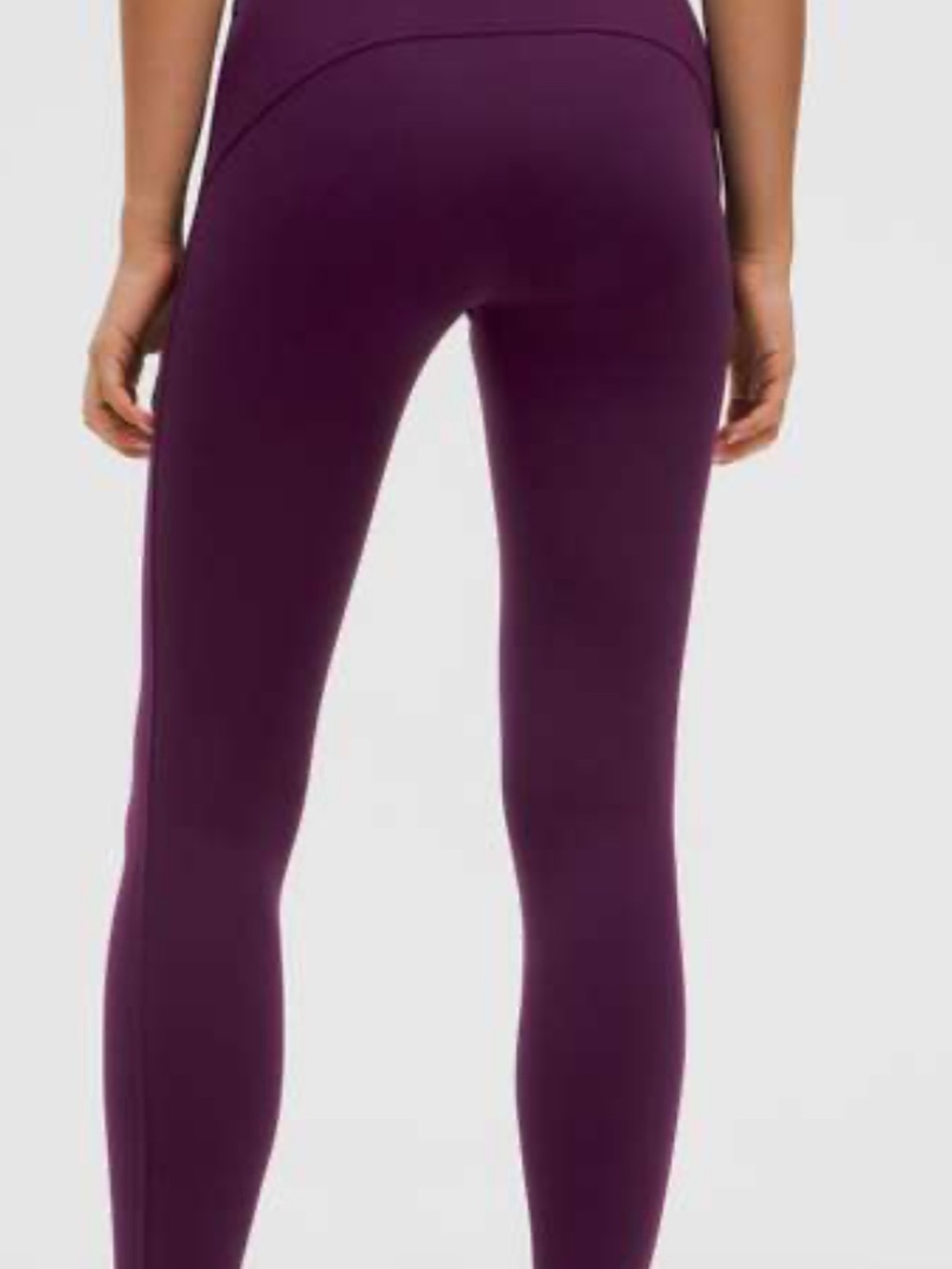 Lululemon smoothcover back cutout high rise tight 28 inch